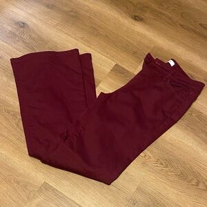 Zenana Outfitters Deep Red/Maroon/Plum/Burgundy Trousers